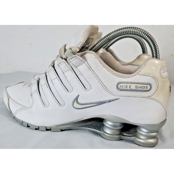 Nike Shox 366571-111 White Running Gym Shoes Women's Size US 8.5 - Picture 2 of 16